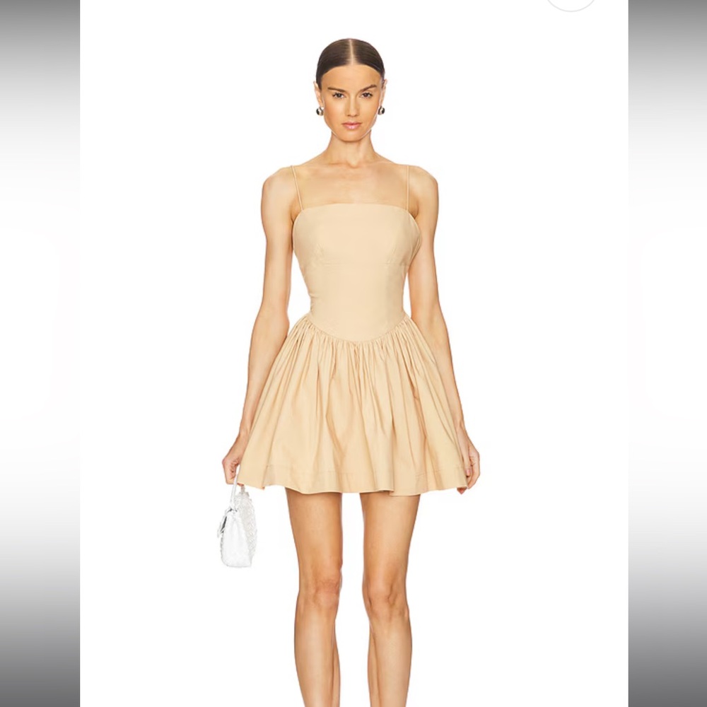 L'Academie Tan Mini Dress